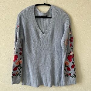 AE embroidered floral sweater
